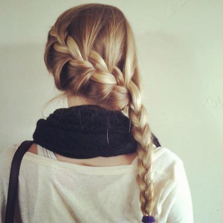 Un trenza de lado:)